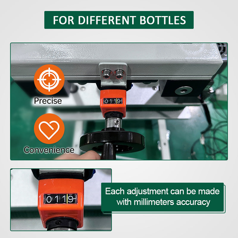 NEXDUSTRY Bottomless Hugger Belt Conveyor for Bottle and Package Side Gripping