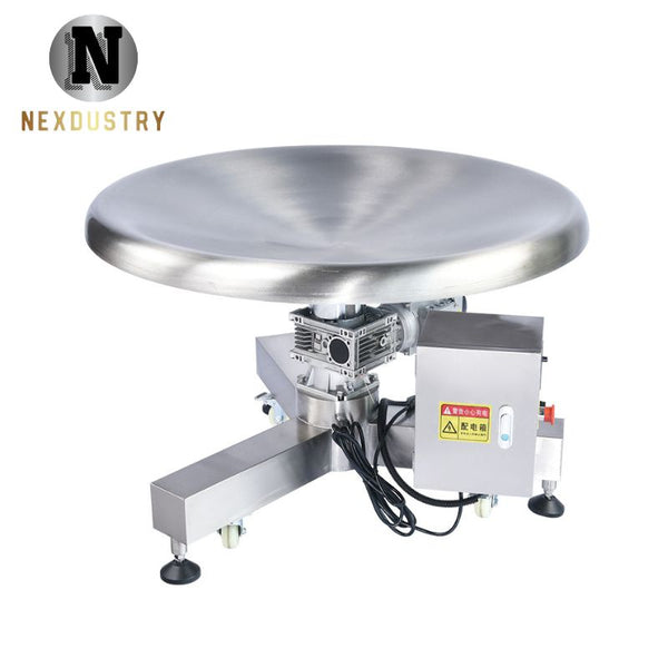 Nexdustry 31.5" Rotary Accumulation Table for Bottle Packaging Lines