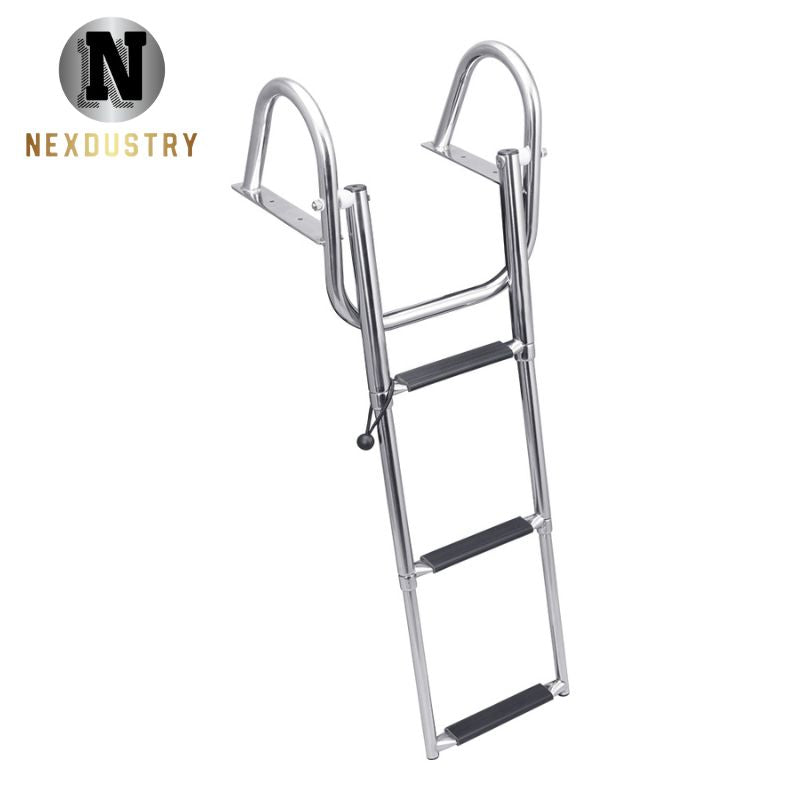 Nexdustry ss304 3-Step Boat Swim Platform Ladder with Grab Rails