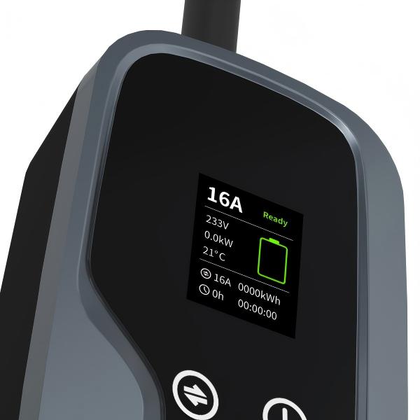 Home Emergency Type 2 Portable EV Charger with LCD screen